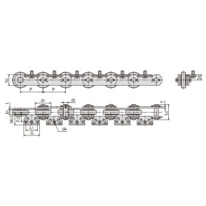 конвеєрна ланцюг для мийки пляшок