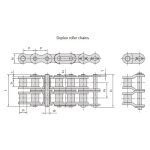 Прецизійні роликові ланцюги серії B з коротким кроком