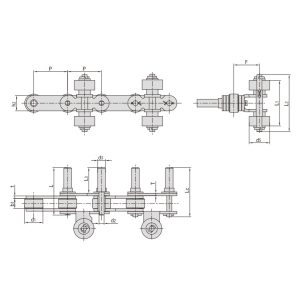 конвеєрна ланцюг для розпилювального обладнання