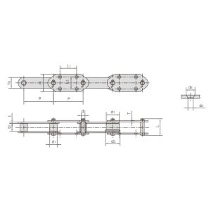 конвеєрна ланцюг для елеватора