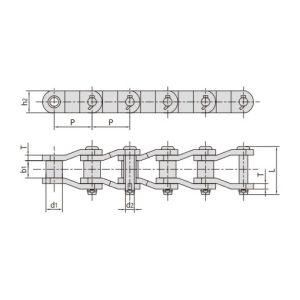 важкий ланцюг передачі з кривошипним з'єднанням