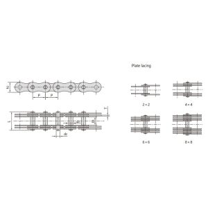 багатопластинчастий штифтовий ланцюг