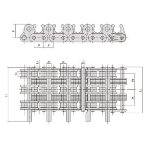 роликовий ланцюг для текстильного обладнання