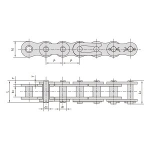 ланцюг підйомника без роликів