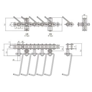 конвеєрна ланцюг для лінії з виробництва ковбас