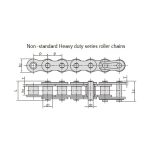 роликові ланцюги серії для важких умов експлуатації