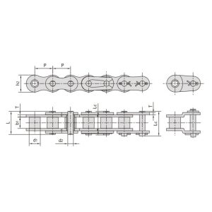 короткошвидкісний роликовий ланцюг з нержавіючої сталі