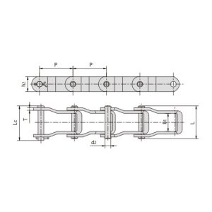 сталевий штифтовий ланцюг