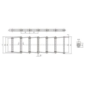 зварена конструкція вигнута пластинчаста ланцюг