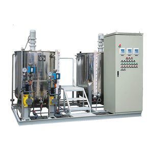 пристрій для попередньої обробки сирої води та дозування циркулюючої води